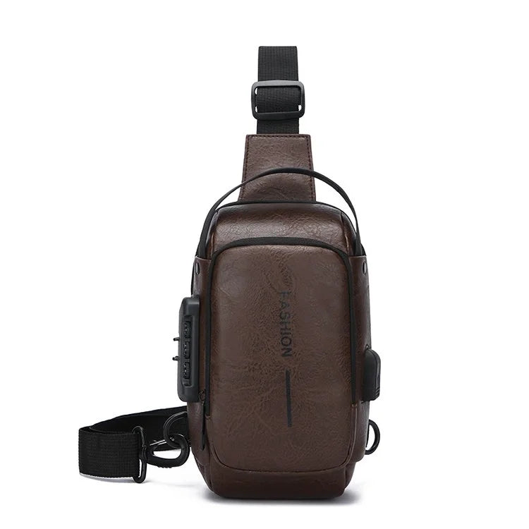 Sling Shoulder Bag with Anti-theft USB