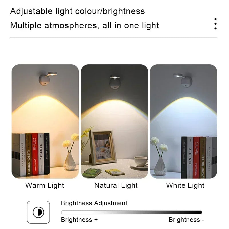 3-Color Touch Control Night Light with Motion Sensor