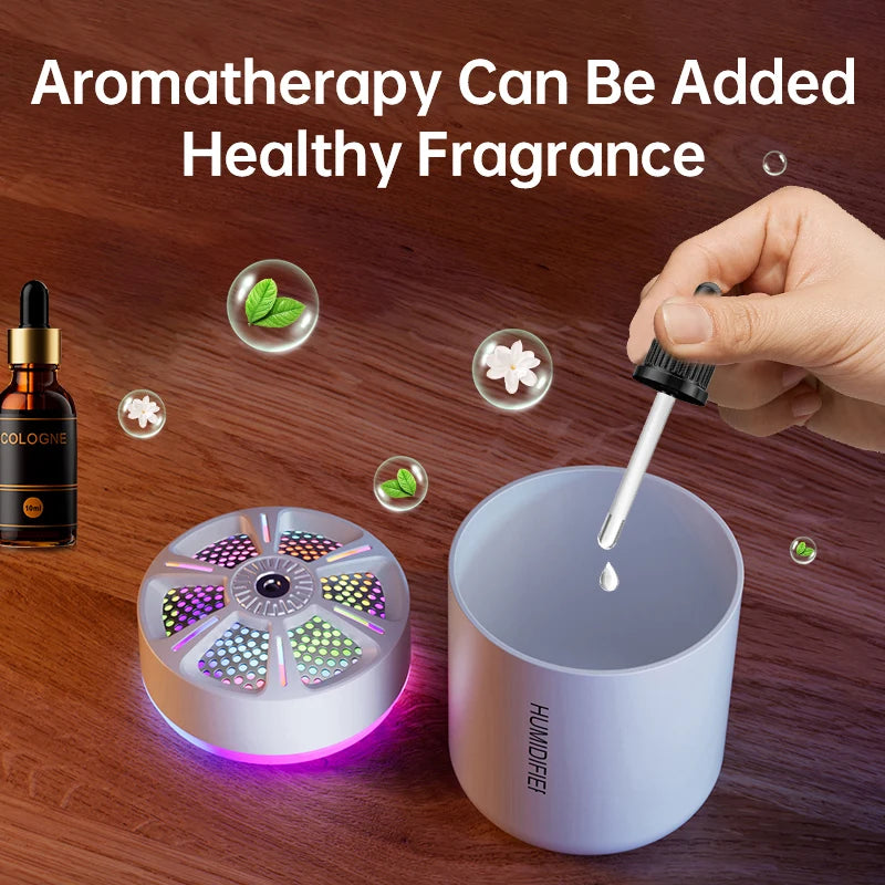KEBETEME Mini USB Humidifier – 180ml Cool Mist Air Freshener