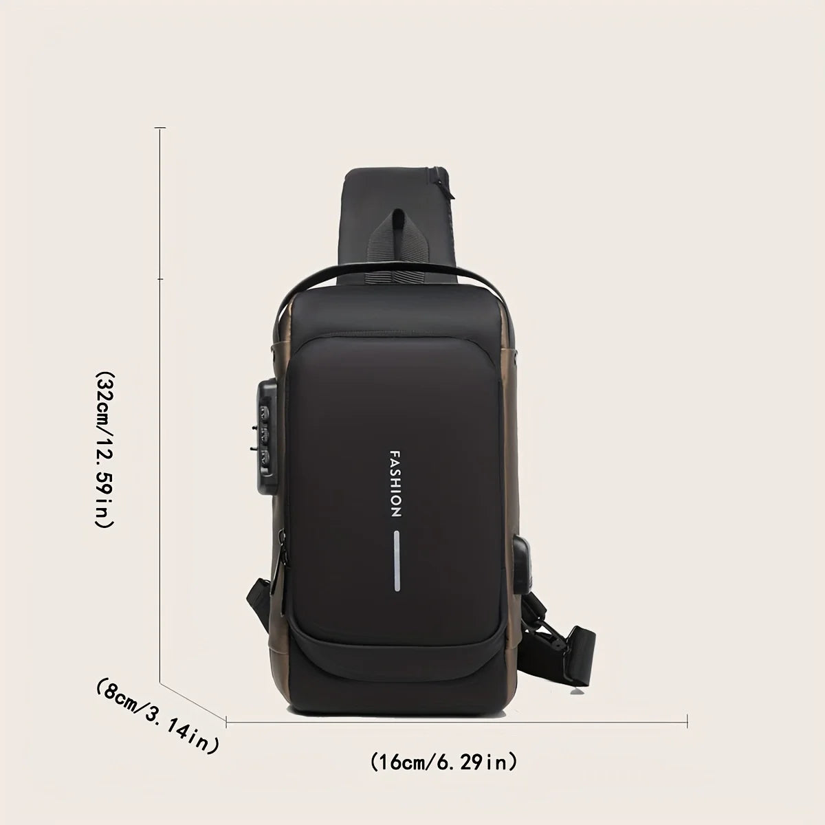 Anti-Theft Password Lock Chest Bag