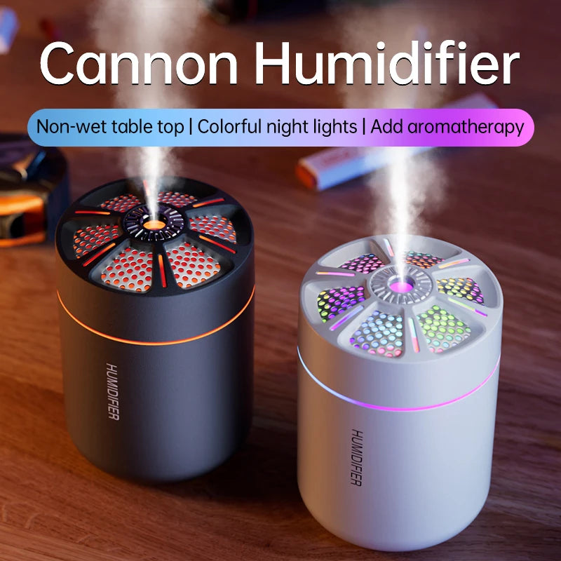 KEBETEME Mini USB Humidifier – 180ml Cool Mist Air Freshener