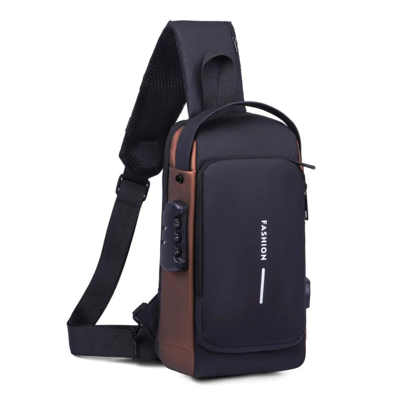 Anti-Theft Password Lock Chest Bag