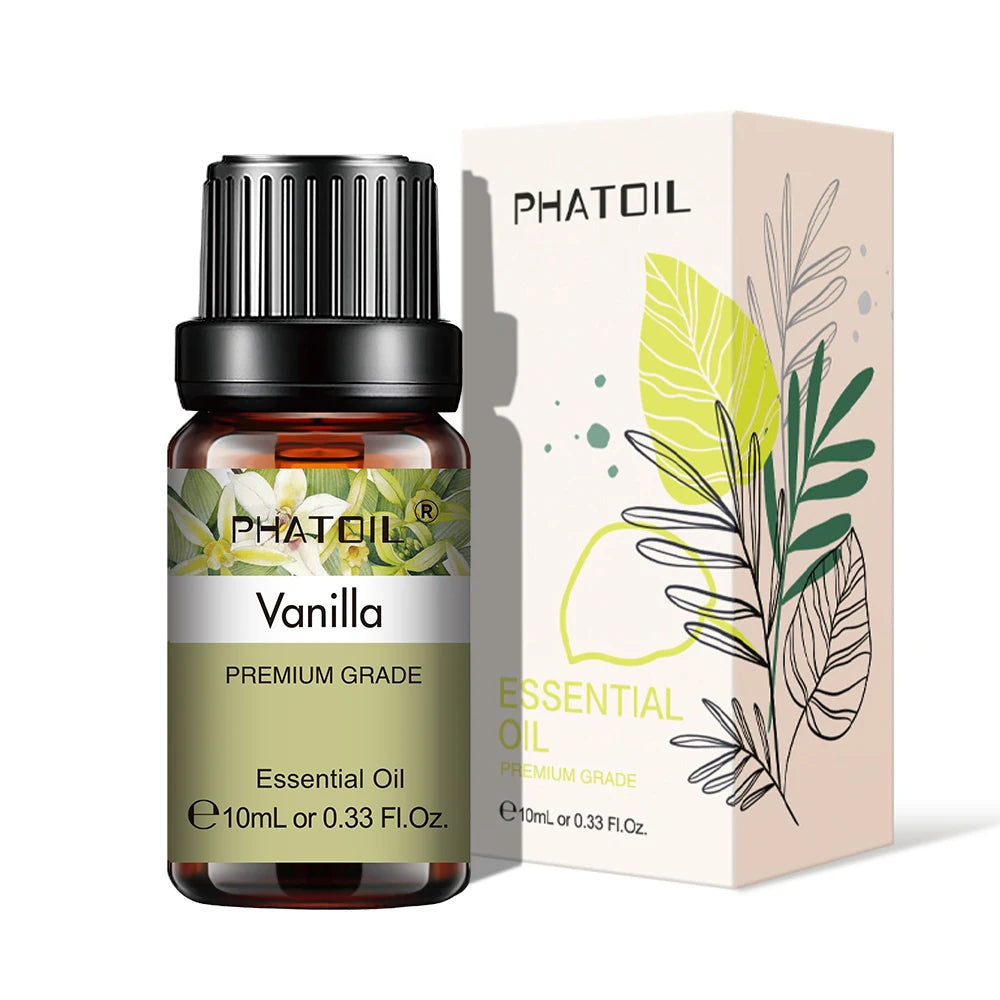 PHATOIL 10ml Pure Essential Oil – Natural Aromatherapy for Diffusers & Spa