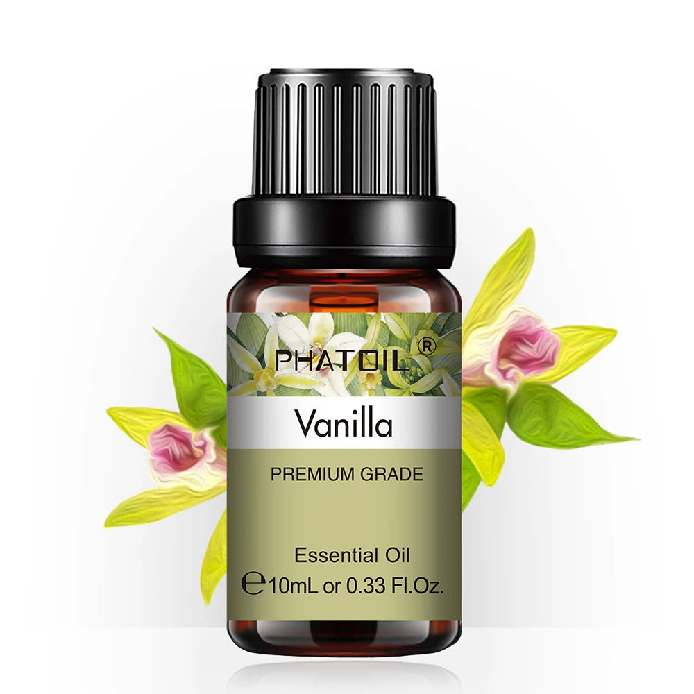 PHATOIL 10ml Pure Essential Oil – Natural Aromatherapy for Diffusers & Spa